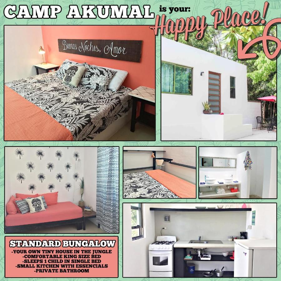 Camp Akumal - Hosted Family Bungalows Экстерьер фото